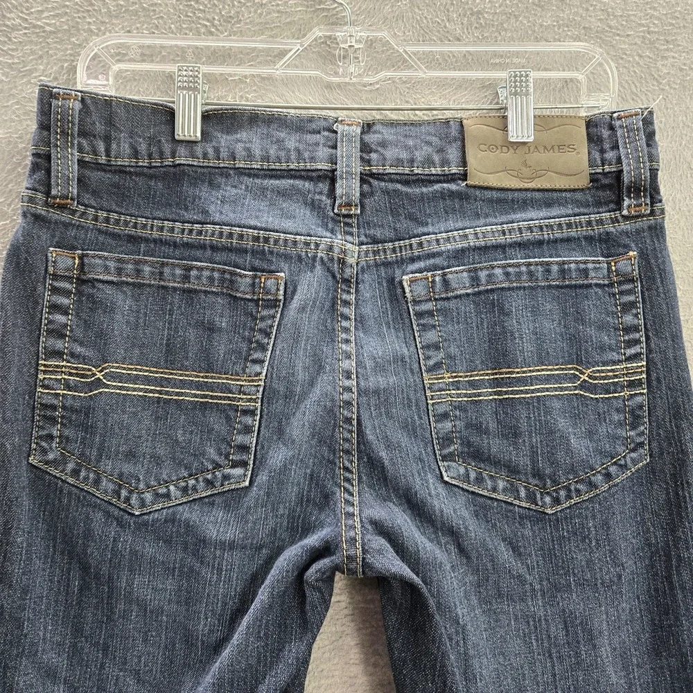 Cody James Men Jeans 30WX30L Blue Denim Logo Embroidery‎ Embroidered 28